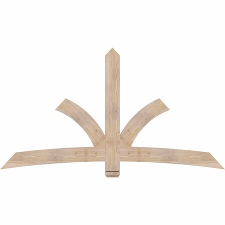 Ekena Millwork Davenport Smooth Timber Gable Bracket, Douglas Fir, 84"W x 45"H x 1 1/2"D x 5 1/2"F, 13/12 Pitch GBW084X45X0206DAV00SDF